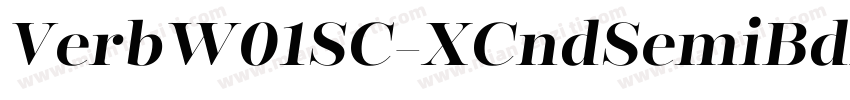 VerbW01SC-XCndSemiBdIt Regular字体转换